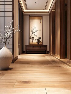 中式走廊过道的雅致景致