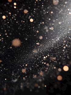 梦幻黑金粒子背景特效