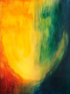 绚丽色彩抽象艺术画作
