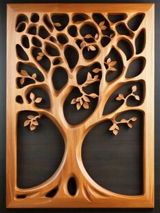 木雕艺术之生命树装饰板