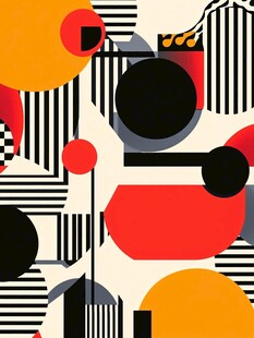 几何抽象艺术图案设计