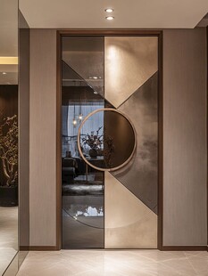 现代时尚几何元素入户门