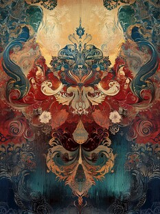 复古华丽的东方神秘纹样