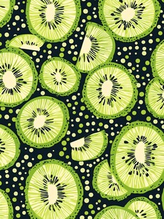 猕猴桃切片图案背景纹理
