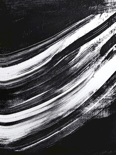 黑白笔触抽象艺术纹理