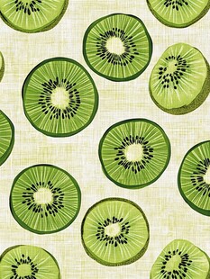猕猴桃切片图案背景图