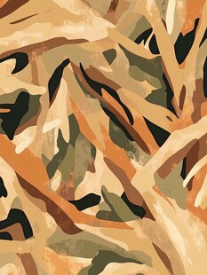 抽象树叶图案纹理背景