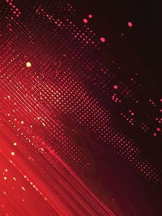 炫彩红色科技感点状背景