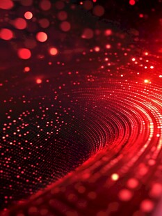 红色炫彩粒子动感背景图