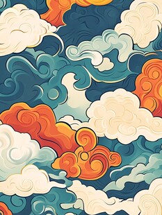 中式云纹图案