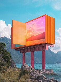 海边奇幻屏幕景观