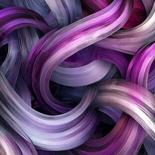 紫灰交织的动感抽象线条