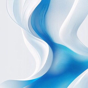 蓝白动感流线抽象背景图