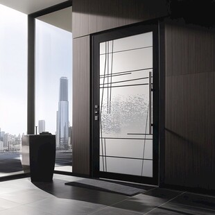 现代简约风格智能入户门
