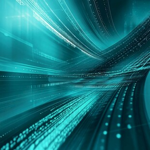 科技感数据流抽象背景图