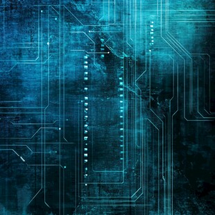 科技风电路板抽象背景图