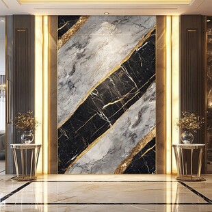 奢雅大理石玄关背景墙