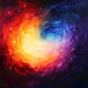 梦幻绚丽的宇宙星云漩涡