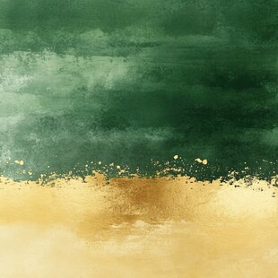 绿金渐变艺术背景图