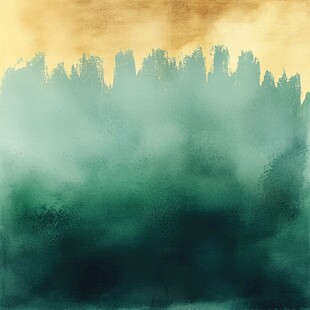 水墨风格山林迷雾景象