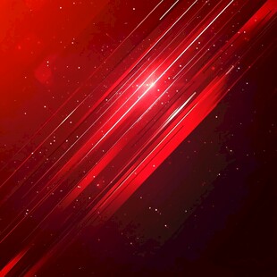 红色动感线条科技背景图