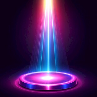梦幻舞台聚光灯效果背景