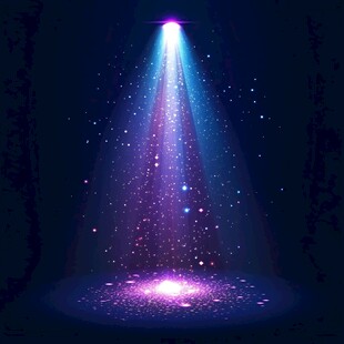 梦幻舞台聚光灯效果背景