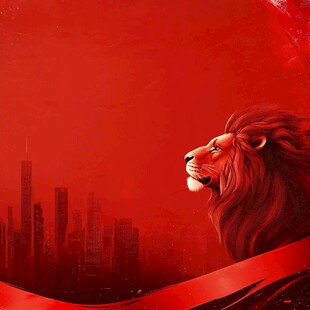 红色狮影下的都市风采