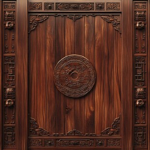 中式雕花木门 尽显古典韵味
