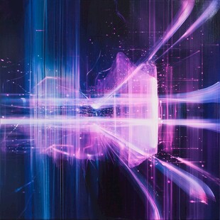 炫彩科技光效抽象艺术画面