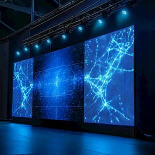 炫酷科技大屏舞台背景展示