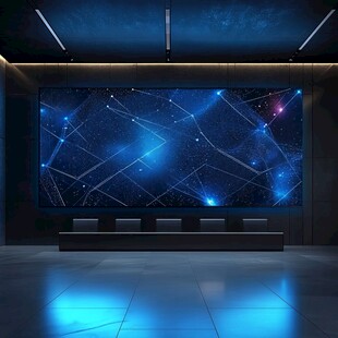 科技感星空大屏室内场景