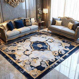 欧式奢华客厅地毯装饰