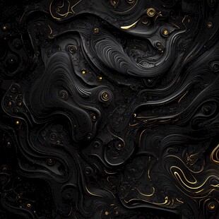 黑金质感流体艺术纹理背景