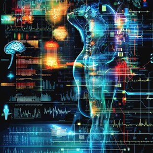科技融合人体的奇幻图景