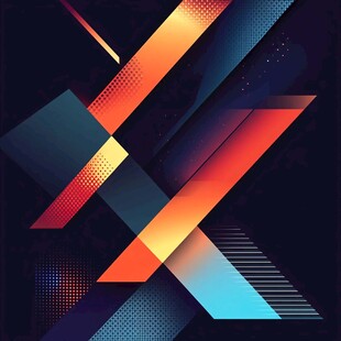 炫彩几何抽象背景图案