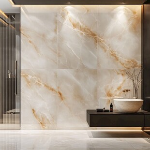 奢华大理石浴室墙面装饰