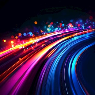 绚丽动感光线轨迹背景图