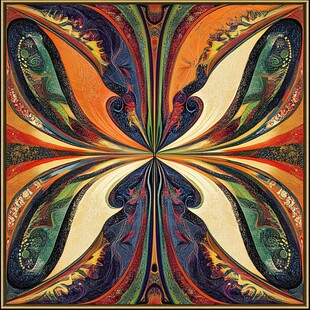 绚丽对称抽象艺术图案