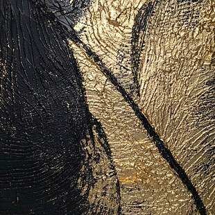 黑金质感抽象纹理艺术画