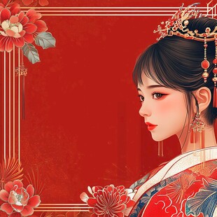 古风佳人 红妆华服美韵