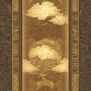 中式古典云纹传统装饰图案