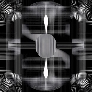 黑白几何抽象图案设计