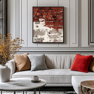 现代简约风客厅装饰画展示