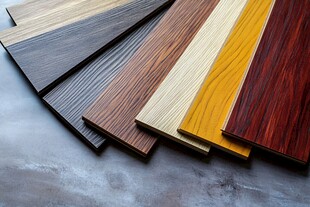 多样花色木地板展示