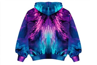 炫彩幻翼连帽卫衣