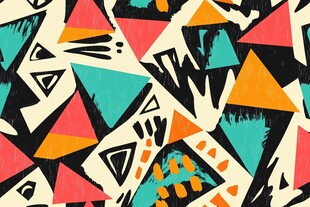 几何抽象图案艺术背景图