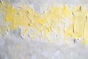 黄白笔触纹理艺术墙面
