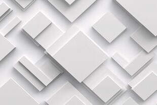 白色立体方块几何图案背景