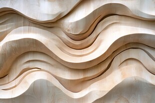 波浪纹理墙面装饰艺术